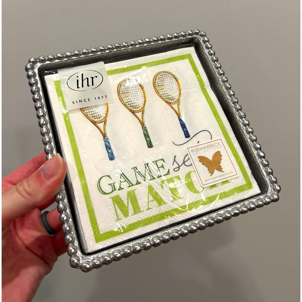 Mariposa Game Set Match beaded napkin holder